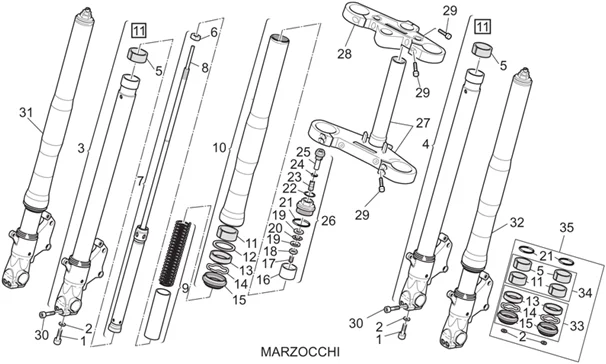 Fourche Av. II Marzocchi