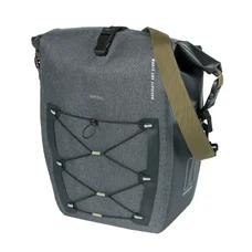 SINGLE BAG FOR BICYCLE-REAR- BASIL NAVIGATOR TOURING - WATERPRROF 25-31Lt  MIK SYSTEM ON CARRIER (32x15x37cm) With handle and shoulder strap