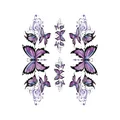 AUTOCOLLANT/STICKER LETHAL THREAT PURPLE BUTTERFLY (DROIT ET GAUCHE) (150x200mm)