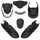 FAIRINGS/BODY PARTS FOR PEUGEOT 50 KISBEE- ALL MODELS 2 Stroke/4 Stroke 2010>2018 MATT BLACK (6 PARTS KIT)  -P2R-