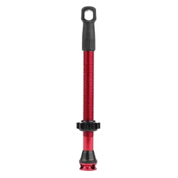 VALVE DE PNEU TUBELESS PRESTA NEWTON COLORI ROUGE 47mm 4 TROUS POUR DIFFUSION PREVENTIF (VENDU A L'UNITE) - LIVRE AVEC DEMONTE OBUS