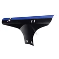 MUDGUARD FOR MTB-FRONT- VELOX  -BLACK-/BLUE ON FORK+NYLON CLAMPS