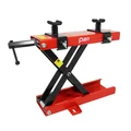 LEVE/PONT MOTO P2R MECANIQUE A VIS AVEC SUPPORTS ACIER ROUGE (HAUTEUR min 90mm/max 405mm)