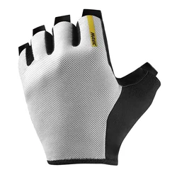 GANTS VELO COURT MAVIC ESSENTIAL GEL ETE BALNC NOIR   S (PAIRE SUR CARTE)
