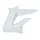 CARENAGE/DEFLECTEUR RESERVOIR GAUCHE ORIGINE DERBI 50 SENDA 2010>2017/GILERA 50 SMT, RCR 2011>BLANC  -86692600W0B-