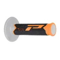 REVETEMENT POIGNEE PROGRIP MOTO OFF ROAD 788 TRIPLE DENSITE BASE COLOR GRIS /NOIR/ORANGE CLOSED END 115mm (CROSS/MX) (PAIRE)