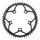 PLATEAU ROUTE 5BRA D.110 STRONGLIGHT CT2 50DTS EXTERIEUR NOIR TYPE SHIMANO 10/11V.
