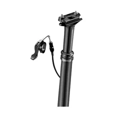 TIGE DE SELLE GRAVEL TELESCOPIQUE SWITCH SWL-100 ALU NOIR DIAM. 30.9  L450mm (REGLAGE PAR CABLE INTERNE DEBATTEMENT 100mm) FIXATION CINTRE