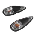 ECLAIRAGE DECO REPLAY GOUTTE D'EAU FENDER TRANSPARENT/NOIR AMPOULE ORANGE (L 61mm / H 22mm / L 18mm) **