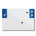 PLASTIC STRIP FOR PVC LICENSE PLATE WITH BUSINESS NAME (MOTORBIKE FORMAT 210X145)-DEPT 59/EUROPE (SOLD PER UNIT)