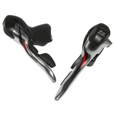 LEVIER/MANETTE ROUTE PATIN MICROSHIFT 10V. TRIPLE ALU ARGENT COMPATIBLE SHIMANO (PAIRE SACHET POUR ATELIER) SAUF TIAGRA 4700