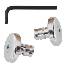 BAR ENDS VICMA - FLUSH FIT - SILVER (Ø 14mm) (PAIR)