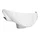 CARENAGE/COUVRE GUIDON SCOOT ADAPTABLE MBK 50 OVETTO 2002>2007 COMPTEUR AIGUILLE/YAMAHA 50 NEOS 2002>2007 COMPTEUR AIGUILLE BLANC BRILLANT  -P2R-