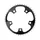 CHAINRING FOR ROAD BIKE- 5 Arms- 40T.Ø 110  -OUTER- ALUMINIUM BLACK- 7075 TA ZEPHYR    (SHIMANO TYPE) 9/10Speed.
