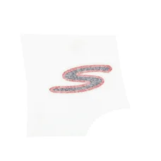 AUTOCOLLANT/STICKER/DECOR "S" GAUCHE SUR AILE ARRIERE ORIGINE PIAGGIO 50 ZIP 4T 2018> E4  -2H003413000A1-