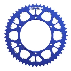 COURONNE 50 A BOITE ADAPTABLE APRILIA 50 SX 2012>2017, SX SM 2012>2017  420  53 DTS ALU CNC BLEU  (DIAM COURONNE 108/123/6.5)  -STAGE 6 -