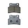 BRAKE PADS - "PIAGGIO GENUINE PART" APRILIA 750 DORSODURO 2008> FRONT, 1200 CAPONORD 2014> FRONT, SHIVER 2007> FRONT, 850 MANA 2007> FRONT, 125 RS 2006>2010 FRONT (PAIR)  -AP8133943-