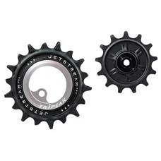 GALET DERAILLEUR AOPW TRIPEAK 13-18 DENTS CERAMIQUE 12/11V. SHIMANO DEORE XT 8100/8130 SLX 7120/7100  ARGENT (JEU DE 2)