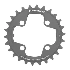PLATEAU VTT 4BRA D.64 POUR SHIMANO XTR M980 STRONGLIGHT HT3 DOUBLE 26DTS INTERIEUR NOIR (POUR EXTERIEUR 39DTS) NON FILETE 10V.
