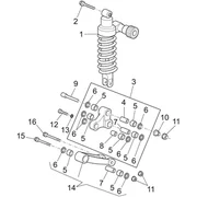 Biellette et der. amortisseur