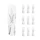 LIGHT BULB 12V  1,2W STANDART T5 FOOT W2x4,6D WEDGE CLEAR (DASHBOARD LIGHT) (SOLD PER 10)  -SELECTION P2R-