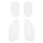 CABOCHON CLIGNOTANT SCOOT ADAPTABLE PIAGGIO 50 TYPHOON 1993>2005, NTT, NRG 1994>2005 AV+AR TRANSPARENT (x4) -REPLAY