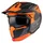 CASQUE TRIAL MT STREETFIGHTER SV S TOTEM B4 GRIS/ORANGE MAT   S  SIMPLE ECRAN TRANSPARENT TRANSFORMABLE AVEC MENTONNIERE AMOVIBLE (LIVRE AVEC UN ECRAN SUPPLEMENTAIRE DARK) (ECE 22.06)