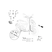Transmissions-Frein ar.-Compteur kilom.