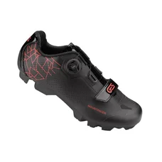 CHAUSSURE VTT GES MOUNTRACER2 NOIR/ROUGE T43 FIXATION MICROCLIP ATOP/VELCRO COMPATIBLE SPD (PAIRE)