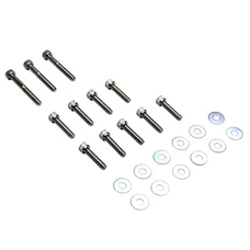 KIT FASTENER REPLAY FOR KICK STARTER COVER (STEEL) FOR MBK 50  BOOSTER/YAMAHA 50 BWS CHROME 6x25/40/45 (SET OF 12)