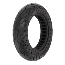 PNEU TROTTINETTE PLEIN 10 X 2.50 NOIR POINT ROUGE (JANTE LARGEUR 34mm)