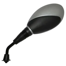 MIRROR FOR MAXISCOOTER YAMAHA 125 TEOS 2000>/MBK 125 DOODO 2000> LEFT BLACK (CEE APPROVED)  -SELECTION P2R -