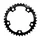 CHAINRING FOR ROAD BIKE- 5 Arms- 36T.Ø 110  -INNER- ALUMINIUM BLACK- 7075 TA ZEPHYR    (SHIMANO TYPE) 9/10Speed.