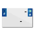 PLASTIC STRIP FOR BLANK PVC LICENSE PLATE (MOTORBIKE FORMAT 210X130)-DEPT 64/EUROPE (SOLD PER UNIT)