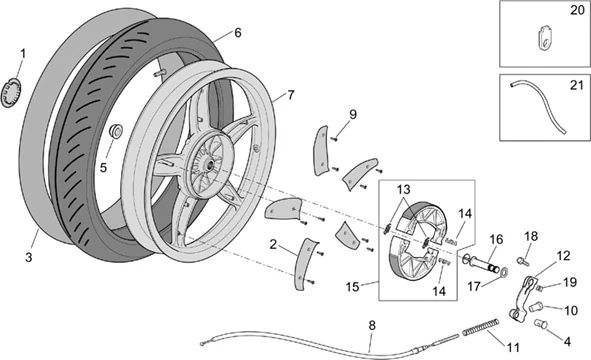 Roue posterieure - F.T.