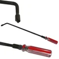 TOURNEVIS POUR REGLAGE VIS CARBURATEUR TETE 25mm PLIEE A 110° (LONG 430mm)  -BUZZETTI-  (5113)