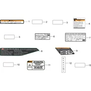 Plaquettes et decalcomanies