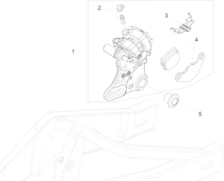 Pince frein arrière