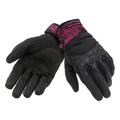 GLOVES " Summer" TUCANO MIKY LADY BLACK/FUCHSIA GRAPHIC -Euro 8 (M)  (APPROVED EN 13594:2015-CE) (SCREEN TOUCH FUNCTION)