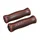 HAND GRIPS FOR URBAN BIKE - DDK VINTAGE -BROWN LEATHER L125mm (PAIR)