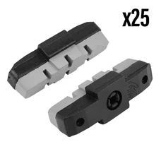 PORTE PATIN FREIN CITY / VAE A CARTOUCHE ELVEDES POUR MAGURA HS11/33 SUR JANTE ALUMINIUM 55 mm GRIS (1 PAIRE) -GOMME RESISTANTE