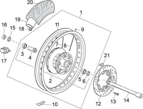Roue arrière I