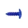 VIS PARKER TETE RONDE 5,0 x 12 mm ALU BLEU (SACHET DE 10 PIECES)  -SELECTION P2R-
