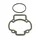 GASKET SET FOR CYLINDER KIT FOR SCOOT MALOSSI CAST IRON FOR PIAGGIO 50 ZIP 2STROKE, TYPHOON, LIBERTY 2STROKE/GILERA 50 STALKER, ICE/APRILIA 50 SR AIR 2012> -