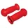 POIGNEE CITY IMPORT ENFANT TYPE CHAMPIGNON ROUGE L 100mm DIAM 22.2mm (PAIRE)
