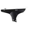 MUDGUARD FOR MTB-FRONT- VELOX  -BLACK-/WHITE ON FORK+NYLON CLAMPS