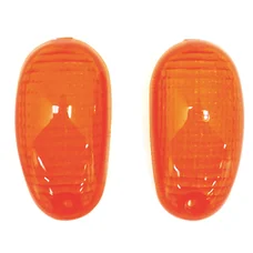 CABOCHON CLIGNOTANT SCOOT ADAPTABLE PIAGGIO 50 TYPHOON 1993>2005, NTT, NRG 1994>2005 AV ORANGE (PAIRE)  -REPLAY-