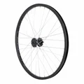 ROUE VTT 26" M260 AVANT NOIR DOUBLE PAROI DISQUE OEILLET MOYEU SHIMANO M475 DISQUE 6 TROUS RAYON ARGENT BLOCAGE