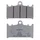 PLAQUETTE DE FREIN NISSIN POUR KAWASAKI 600 ZX-6 R NINJA 1994>1997 AV / SUZUKI 1250 GSF BANDIT 2007>2012 AV, 750 GSX-R 2000>2003 AV  (L 70mm - H 46mm - P 8mm) (2P-214NS)
 (SEMI METAL)
