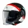 HELMET-OPEN FACE MT VIALE SV S 68 SOLID- A5 DUAL SCREEN- MATT BLACK /PEARL RED   S (ECE 22.06)